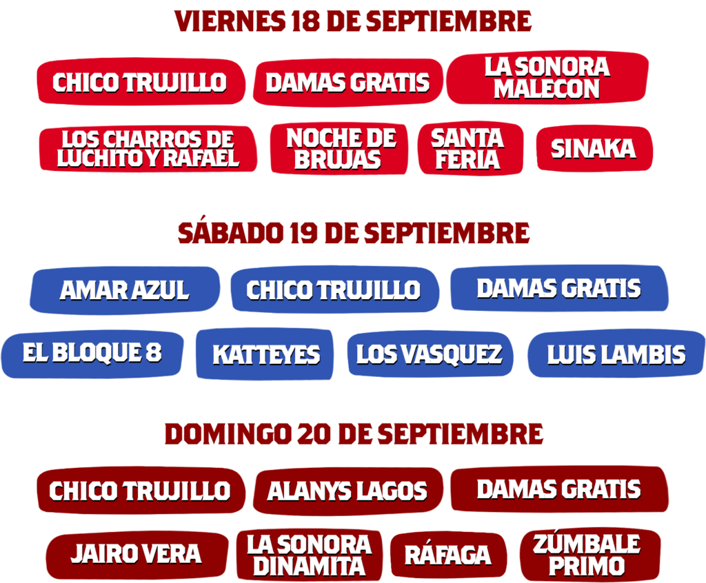 Line-up completo Fonda Doña Florinda 2026